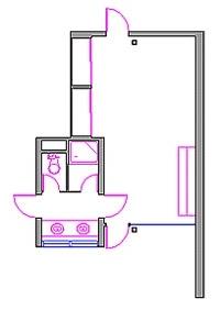 CAD Drawing of general room layout